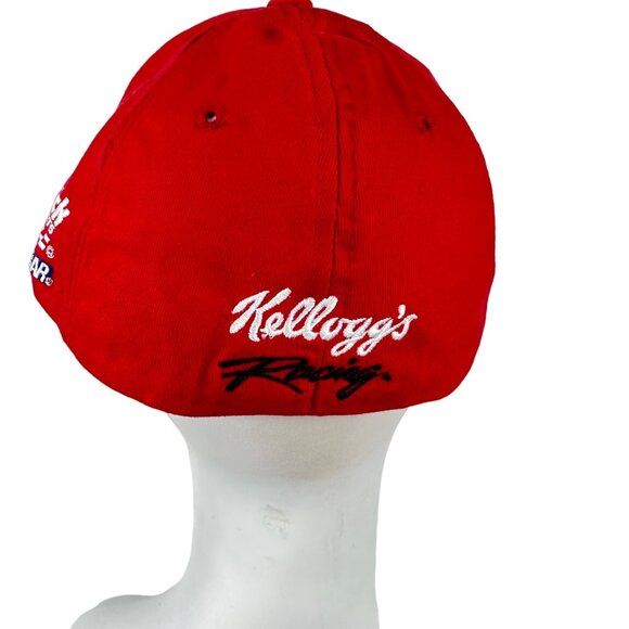 Vintage NASCAR Baseball Hat Cap 2000 Terry Labonte 5 Kelloggs Racing Red Stretch - Picture 2 of 14